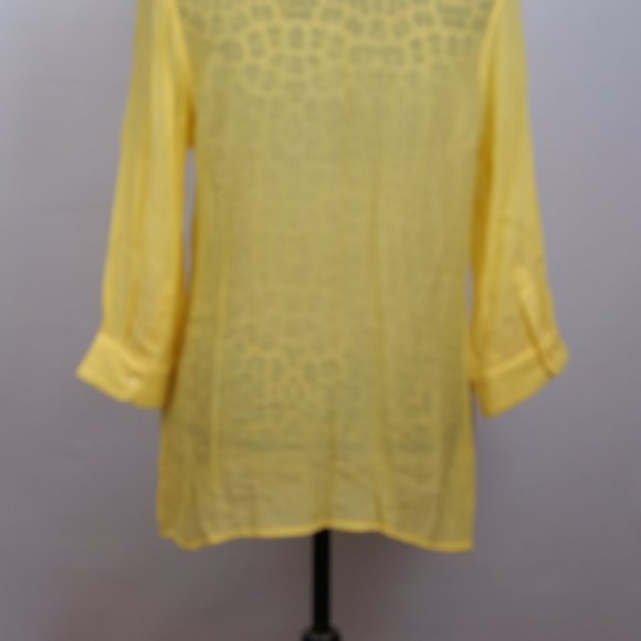 Fever yellow Blouse Size M - Picture 6 of 11